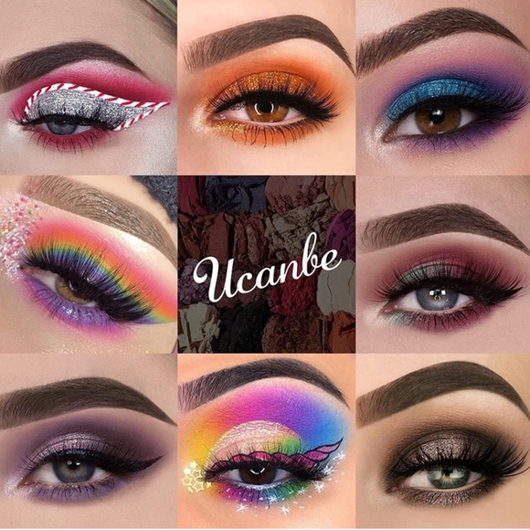 Complete makeup palettee eyeshadow bronzers contour blush highlight + brushes - Picture 7 of 7